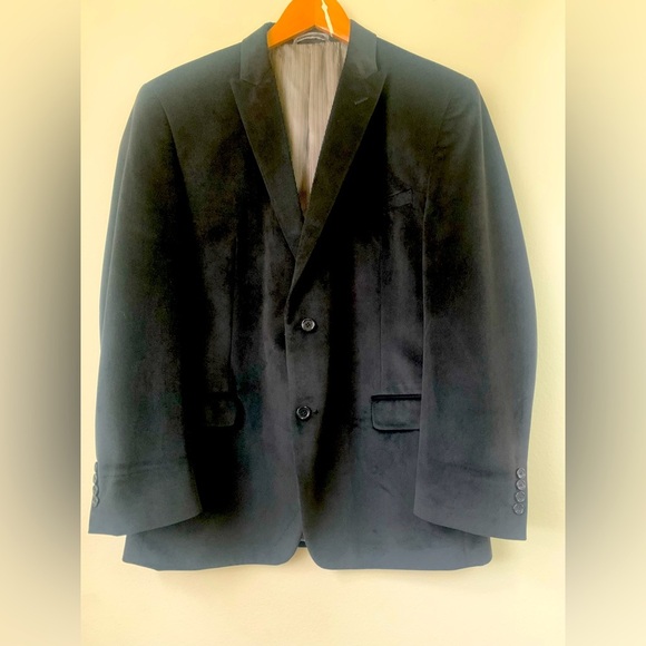 black velvet blazer size 44R excellent condition - Picture 1 of 8